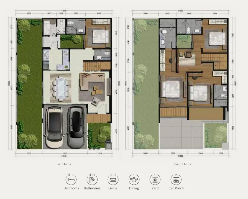 Floor plan for Type 7B